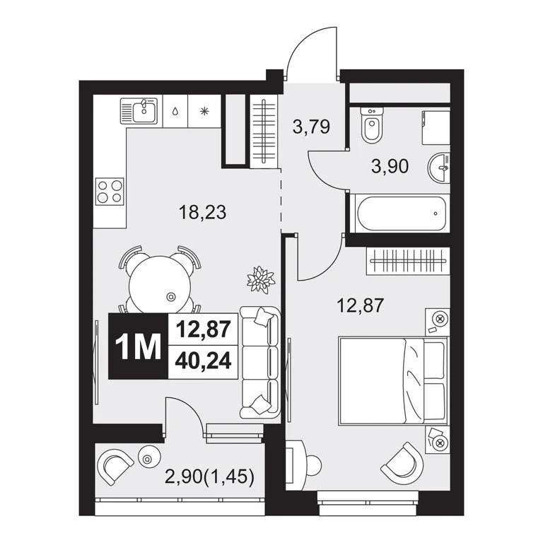 Продается квартира, 40.24 м - Фото 11