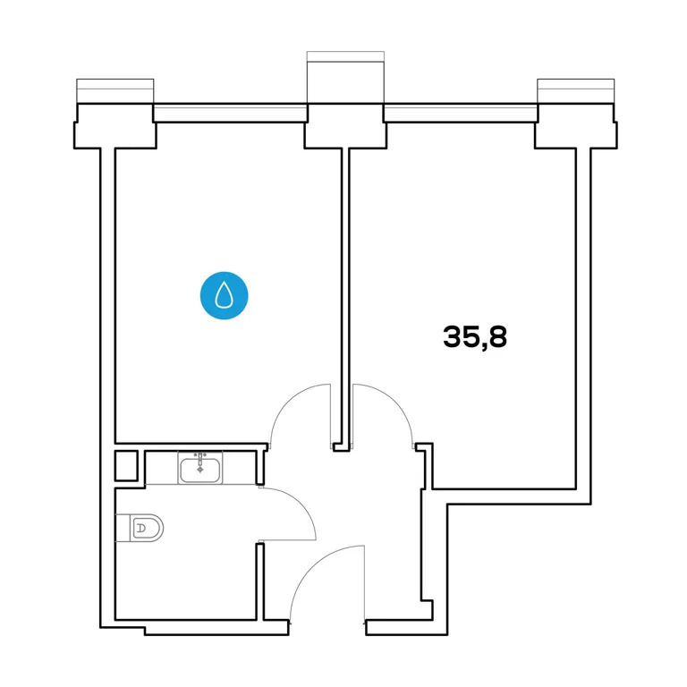 Продажа офиса 35.8 м2 - Фото 3
