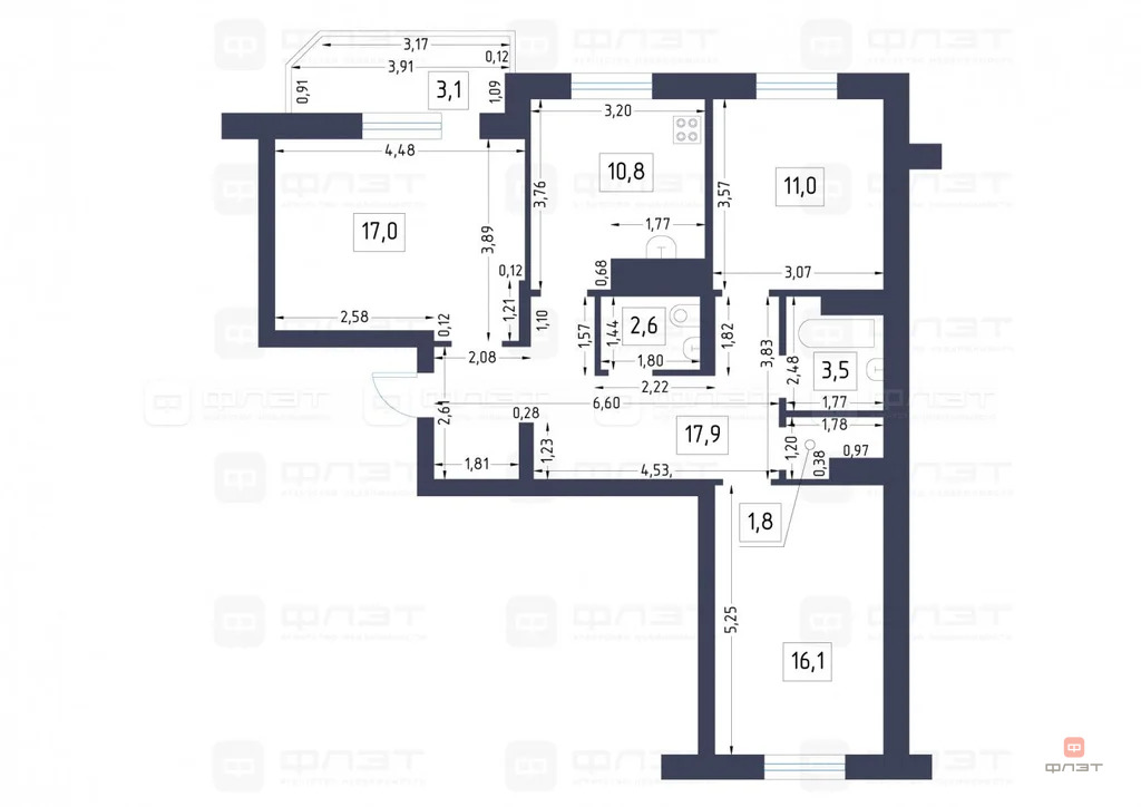 Продажа квартиры, Казань, пр-кт. Универсиады - Фото 25