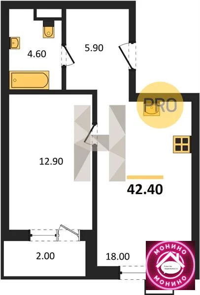 Продажа квартиры в новостройке, Газопровод, Сосенское с. п., м. ... - Фото 0