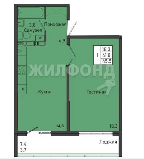 Продажа квартиры, Краснообск, Новосибирский район, жилой комплекс ... - Фото 24