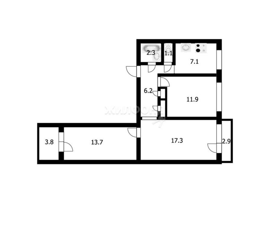 Продажа квартиры, Новосибирск, ул. Дуси Ковальчук - Фото 11