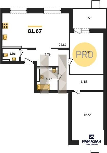 Продажа квартиры в новостройке, Казань, м. Горки, ул. Патриса Лумумбы - Фото 1