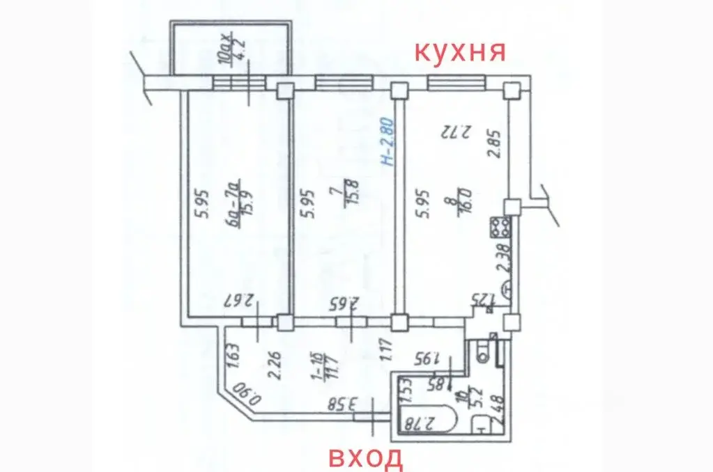 Продажа двухкомнатной квартиры 65.0м Красноармейская ул., 200/1, ... - Фото 8