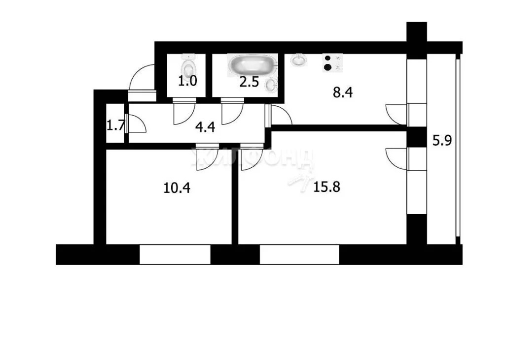 Продажа квартиры, Садовый, Новосибирский район, ул. Магистральная - Фото 13