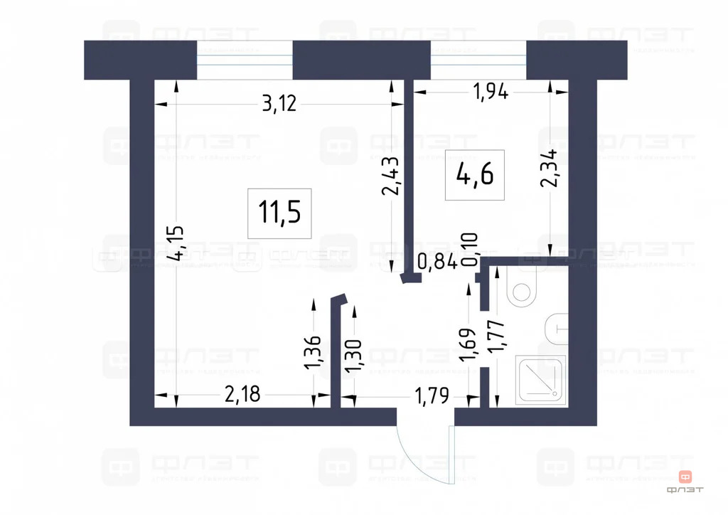 Продажа квартиры, Осиново, Зеленодольский район, ул. Комарова - Фото 9