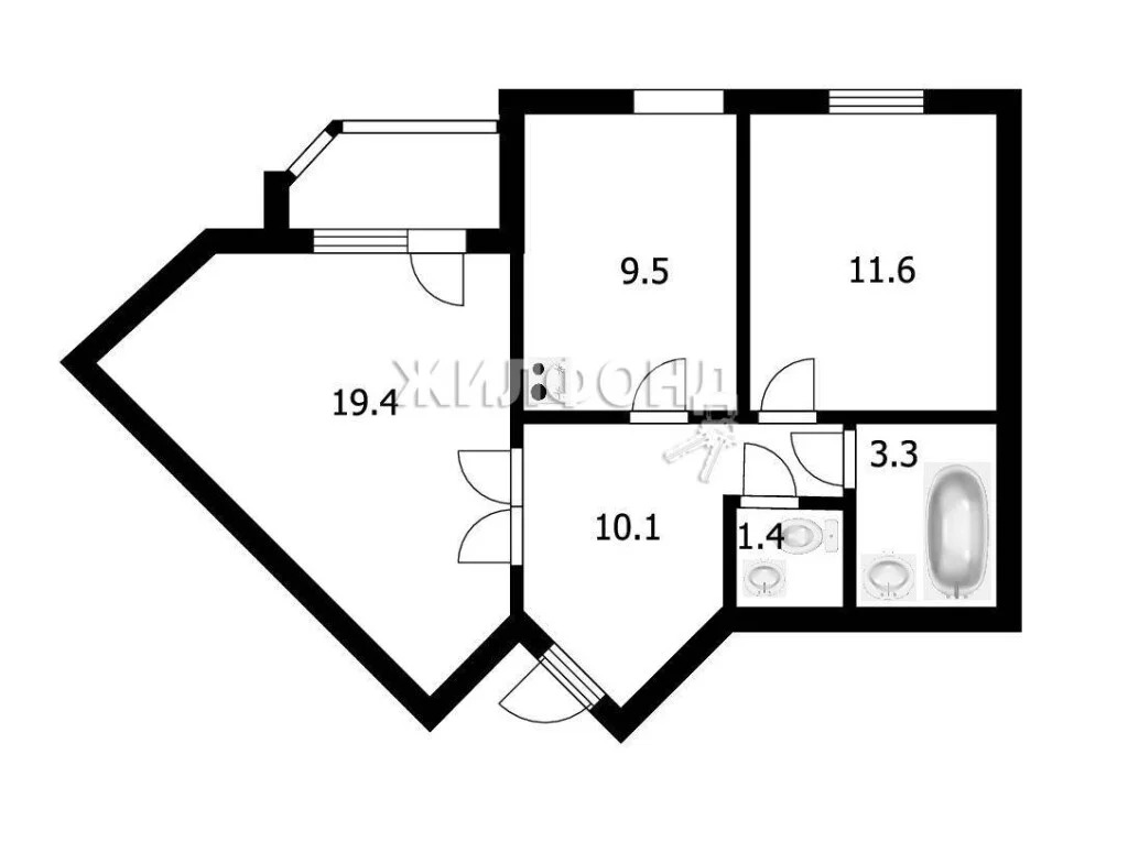 Продажа квартиры, Новосибирск, ул. Троллейная - Фото 17