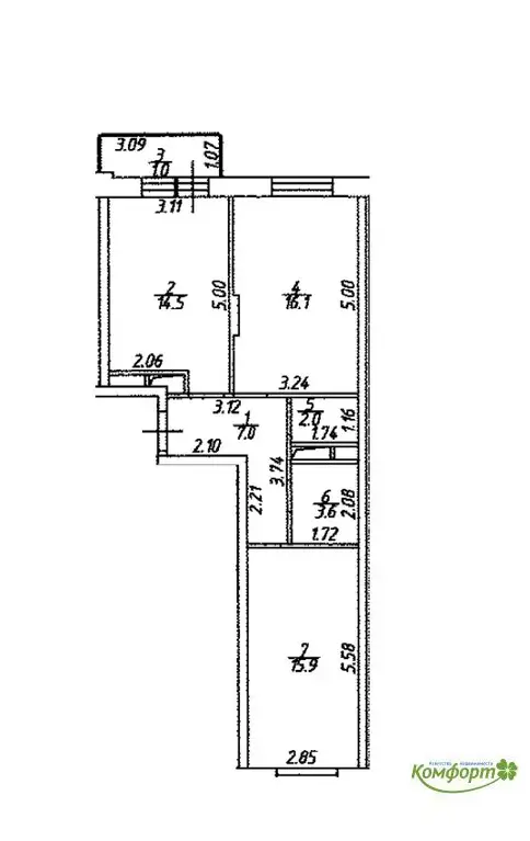 Продается 2к. квартира в г.Раменское, ул.Молодежная, д.28 - Фото 21