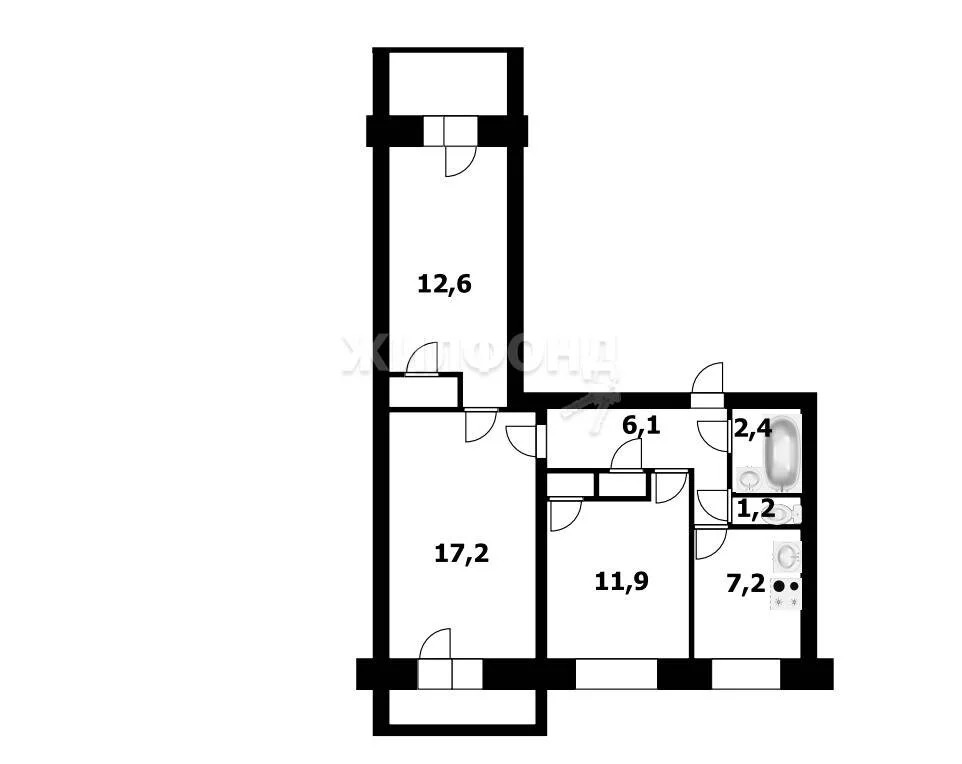 Продажа квартиры, Новосибирск, ул. Федосеева - Фото 16