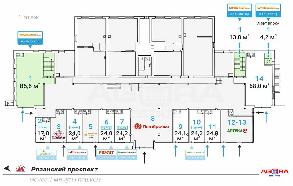 Продажа торгового помещения, м. Рязанский проспект, ул. ... - Фото 5