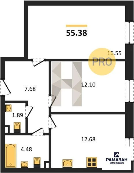Продажа квартиры в новостройке, Казань, м. Горки, ул. Бухарская - Фото 1