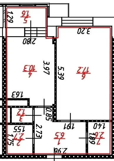 1 комнатная квартира в Домодедово, Каширское шоссе, д.6 - Фото 12