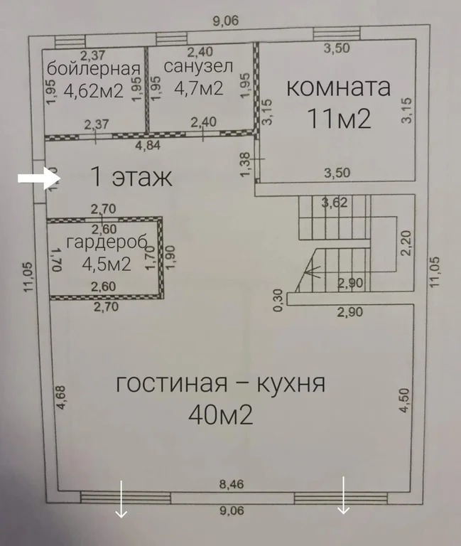 Дом 138 м2 на участке 12 сот. - Фото 2