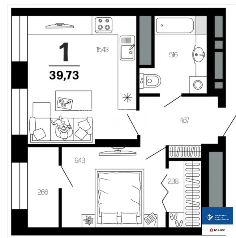 Продажа квартиры, Рязань, ул. Новаторов - Фото 4