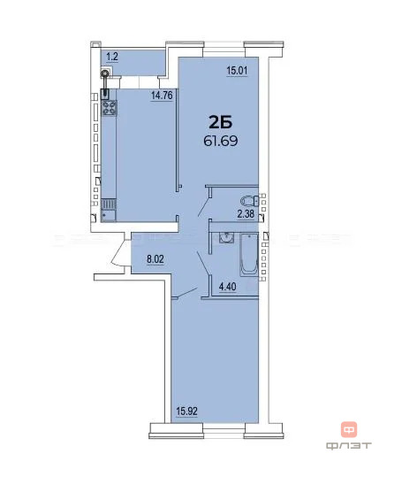 Продажа квартиры, Новая Тура, Зеленодольский район, ул. Дорожная - Фото 9