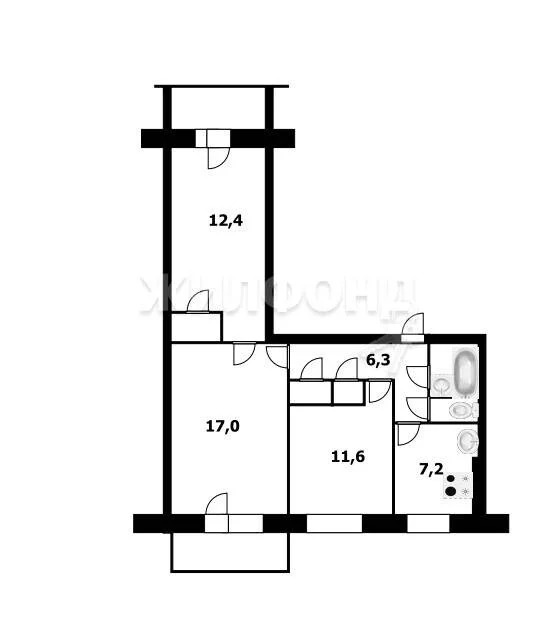 Продажа квартиры, Новосибирск, ул. Комсомольская - Фото 14