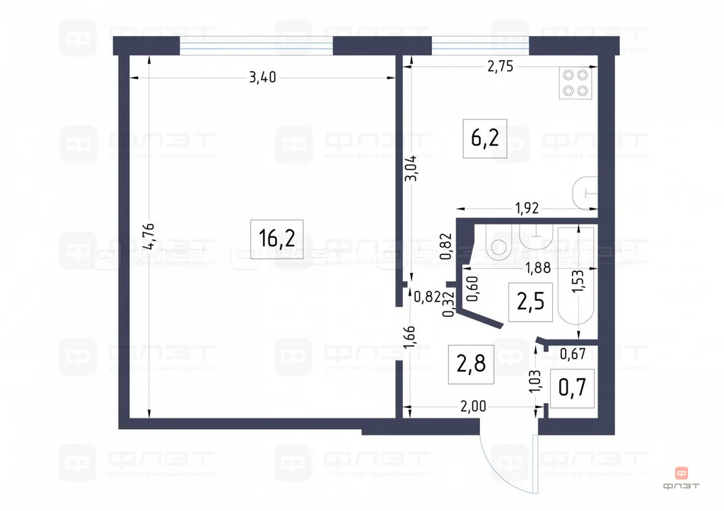 Продажа квартиры, Казань, ул. Комарова - Фото 21