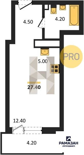 Продажа квартиры в новостройке, Казань, м. Козья слобода, ул. ... - Фото 1
