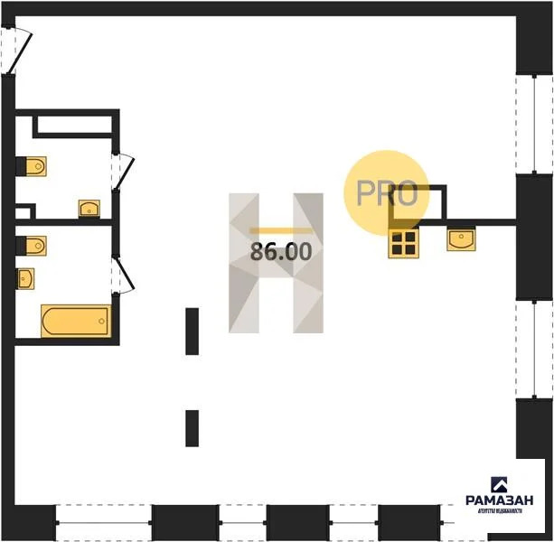 Продажа квартиры в новостройке, Казань, м. Суконная слобода, ул. ... - Фото 1