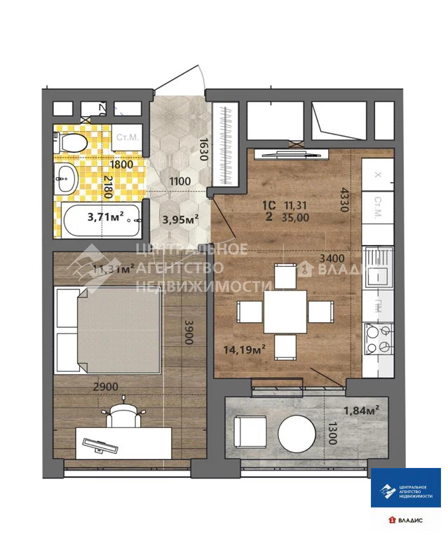 Продажа квартиры в новостройке, Рязань, Михайловское ш. - Фото 1