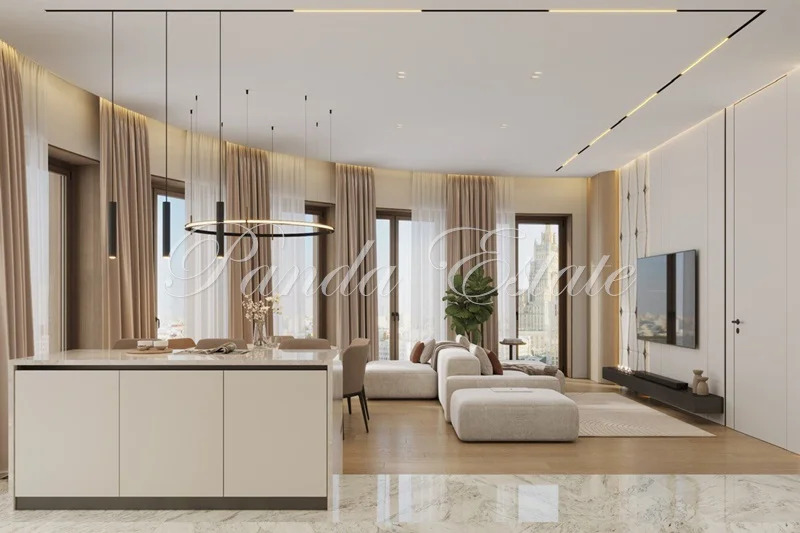 ЖК Sky View.Прямой вид на ЦАО (от зоопарка до Арбата) (ном. объекта: ... - Фото 8