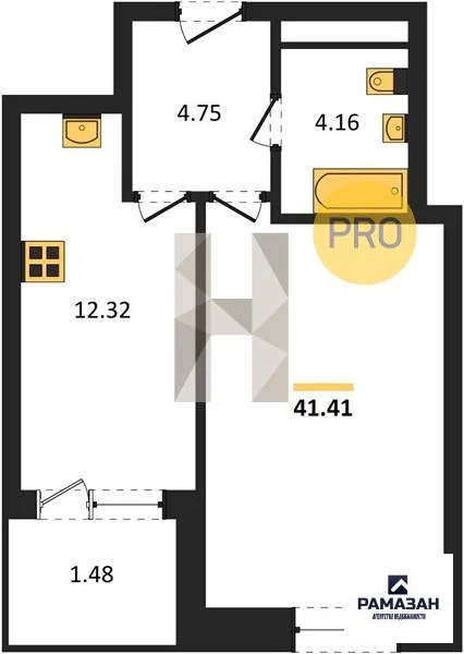 Продажа квартиры в новостройке, Казань, м. Горки, ул. Родины - Фото 1