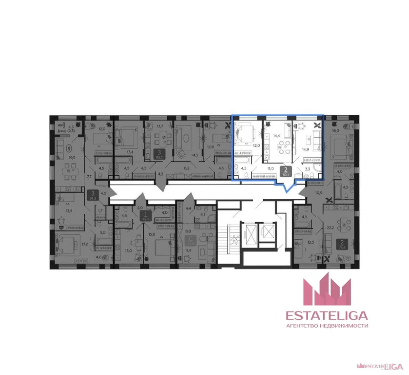 Продажа квартиры в новостройке, улица Петра Кончаловского - Фото 3