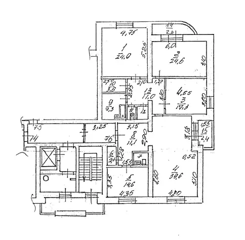 Аренда 4 комнатной квартиры в Домодедово, 25 лет Октября, д.1 - Фото 28