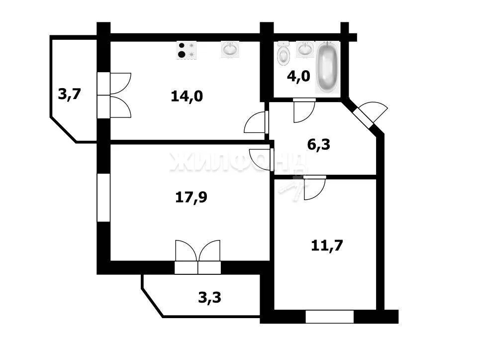 Продажа квартиры, Новосибирск, ул. Дмитрия Донского - Фото 21