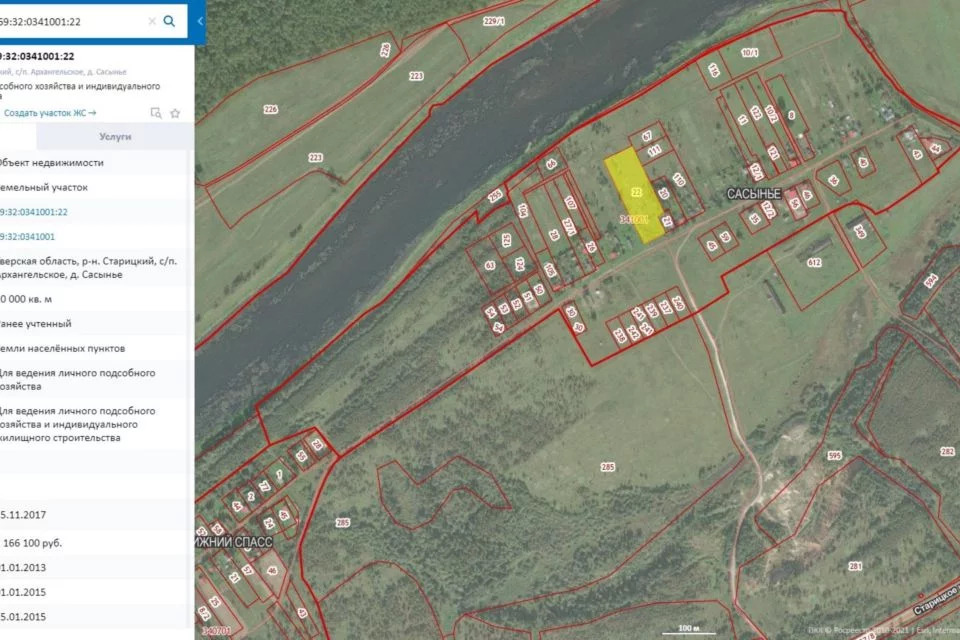 Публичная кадастровая карта тверской области старицкий район