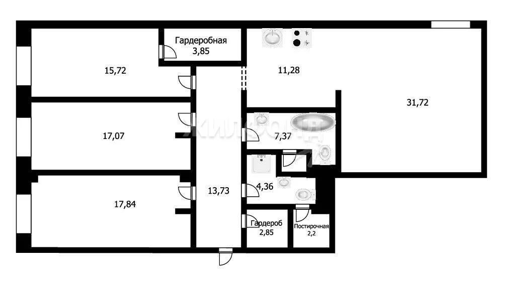 Продажа квартиры, Краснообск, Новосибирский район, 2-й микрорайон - Фото 18