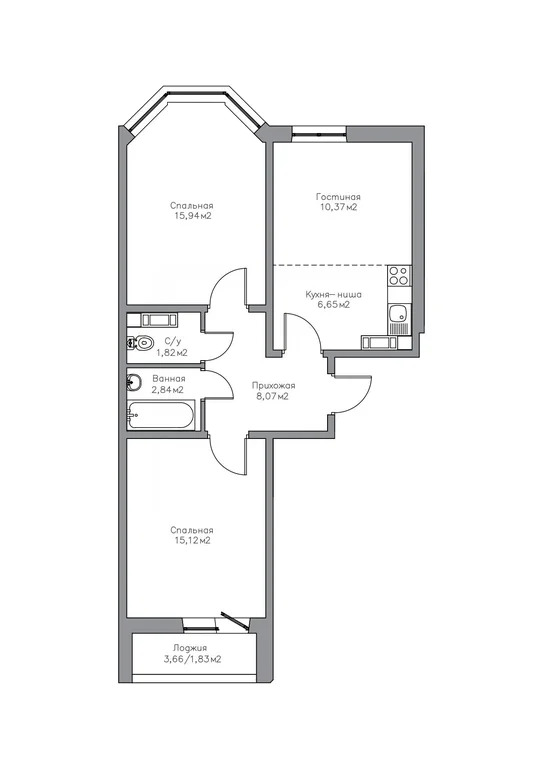 Продажа квартиры в новостройке, Оренбург, Победы пр-кт. - Фото 3