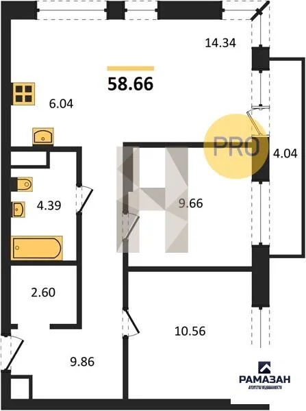Продажа квартиры в новостройке, Казань, м. Проспект Победы, ... - Фото 1