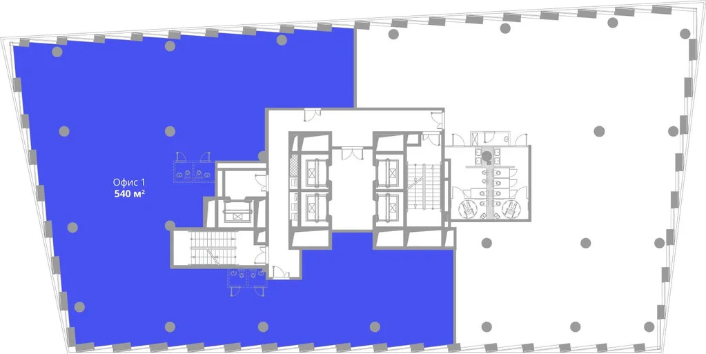 Аренда офиса 540 м2 - Фото 1