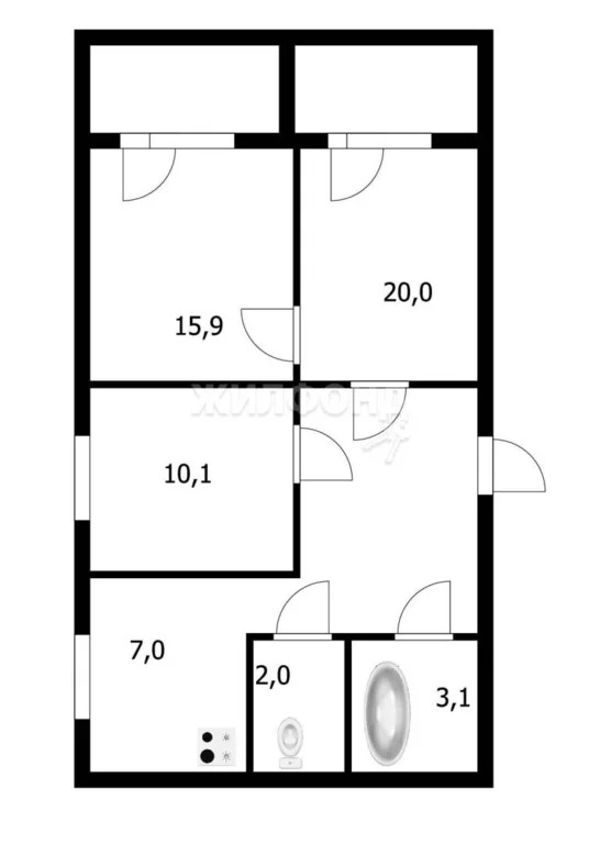 Продажа квартиры, Новосибирск, ул. Кропоткина - Фото 14