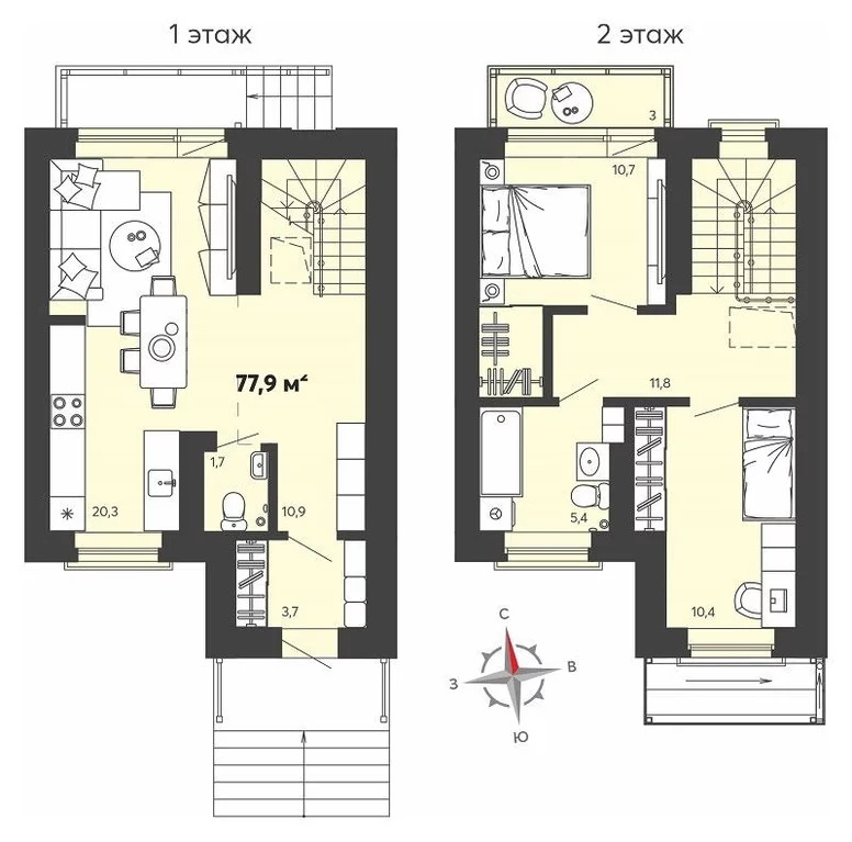 Продается дом, 77.9 м - Фото 13