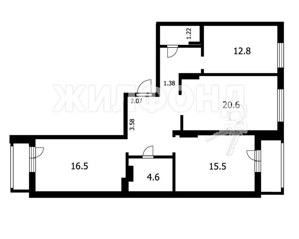 Продажа квартиры, Новосибирск, ул. Дуси Ковальчук - Фото 25