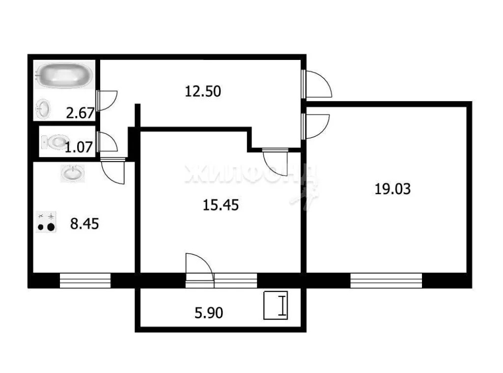 Продажа квартиры, Краснообск, Новосибирский район, 2-й микрорайон - Фото 12