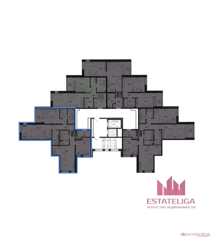 Продажа квартиры в новостройке, набережная Марка Шагала - Фото 1