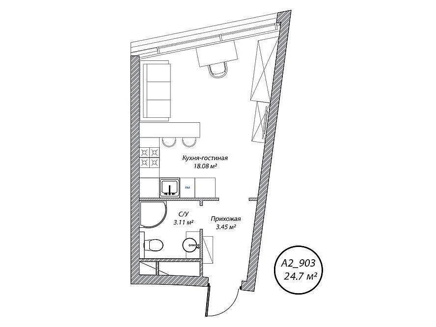 Продам 1-комн. квартиру 24.7 кв.м. - Фото 5