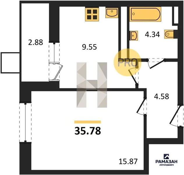 Продажа квартиры в новостройке, Казань, м. Горки, ул. Патриса Лумумбы - Фото 1