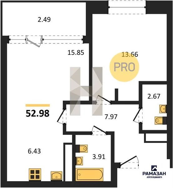 Продажа квартиры в новостройке, Усады, Лаишевский район, Теплых Встреч ... - Фото 1