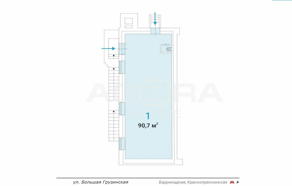 Аренда торгового помещения, м. Баррикадная, Большая Грузинская ул - Фото 4
