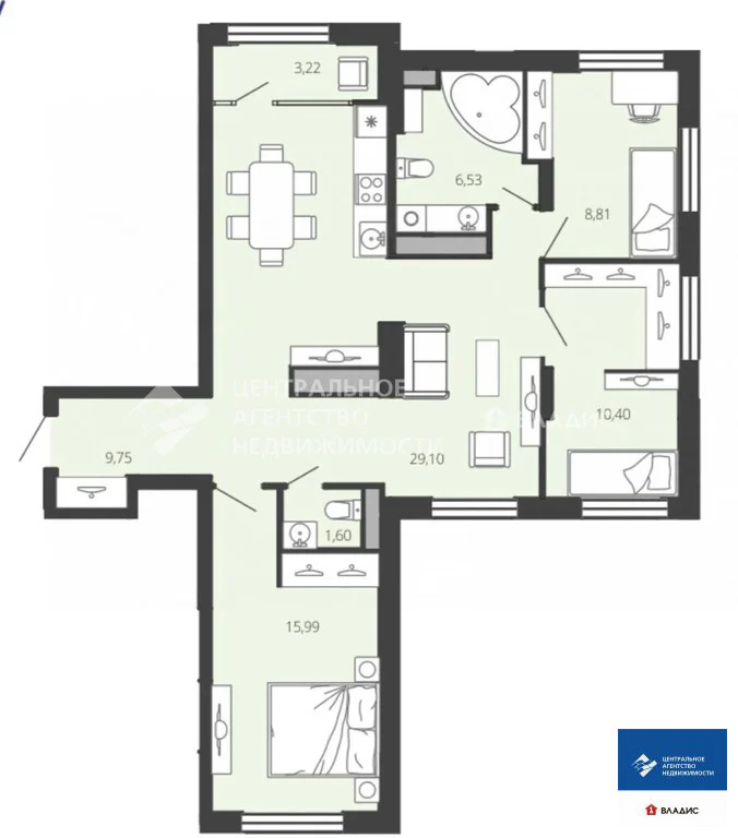 Продажа квартиры, Рязань, улица Александра Полина - Фото 1