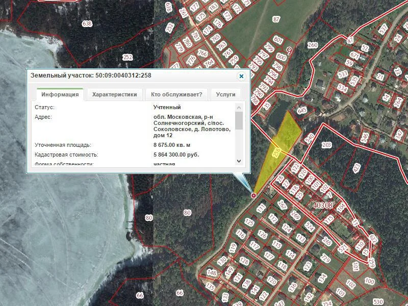 Карта солнечногорский район д лопотово