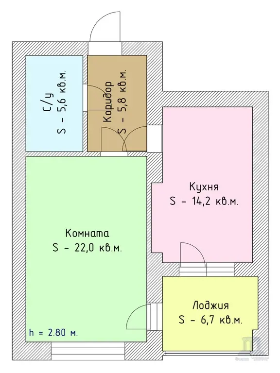 Продаю 1 к квартиру в Александровке ЖК Голубые Ели в Ростове-на-Дону - Фото 9