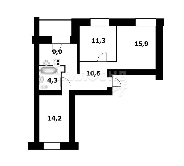 Продажа квартиры, Новосибирск, микрорайон Стрижи - Фото 25