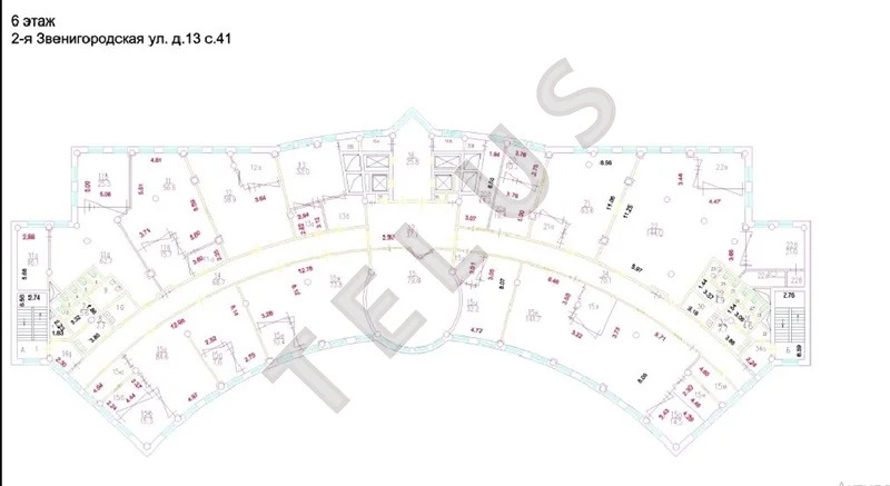 м.ул.1905 года, 2-я Звенигородская ул. 14484 м2 Здание (ном. объекта: ... - Фото 16