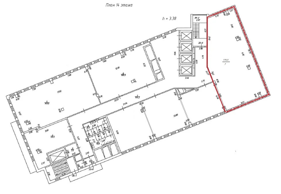 Аренда офиса 174.5 м2 - Фото 2