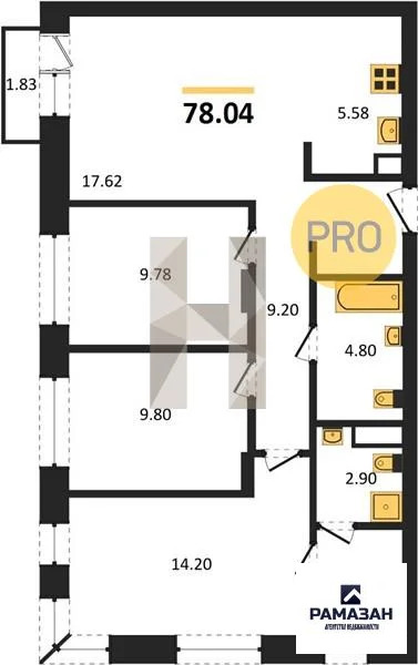 Продажа квартиры в новостройке, Казань, м. Проспект Победы, ... - Фото 1